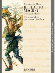 W.A. Mozart: Il flauto magico - IT/GER (noty na klavír, zpěv)