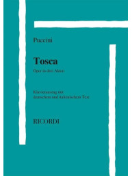 Giacomo Puccini: Tosca - IT/GER (noty na klavír, zpěv)