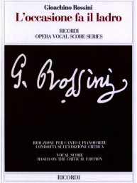 Gioachino Rossini: L'occasione Fa Il Ladro - IT/ENG (noty na klavír, zpěv)