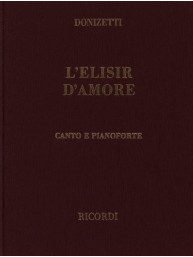 Gaetano Donizetti: L'Elisir d'amore, IT, Hardcover (noty na klavír, zpěv)