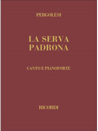 Giovanni Battista Pergolesi: La serva padrona, IT, Hardcover (noty na klavír, zpěv)