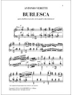 Antonio Veretti: Burlesca, IT (noty na klavír, zpěv)