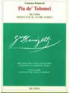 Gaetano Donizetti: Pia de' Tolomei (noty na klavír, zpěv)