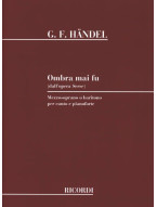 Georg Friedrich Händel: Ombra mai fu dall' opera Serse - Mezzo-Soprano or Baritone (noty na klavír, zpěv)