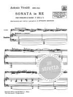 Antonio Vivaldi: Sonata in Re Rv 10 - F.Xiii-6 - Tomo 364 (noty na housle, klavír)