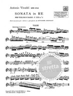 Antonio Vivaldi: Sonata in Re Rv 10 - F.Xiii-6 - Tomo 364 (noty na housle, klavír)