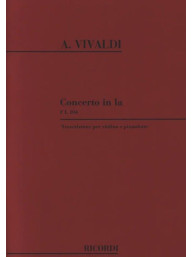 Antonio Vivaldi: Concerto in La (noty na housle, klavír)