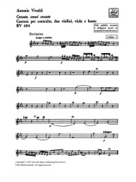 Antonio Vivaldi: Cessate, Omai Cessate Rv 684 (noty, party)