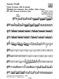 Antonio Vivaldi: Canta In Prato, Ride In Monte Rv 623 (noty, party)