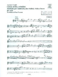 Antonio Vivaldi: Clarae Stellae, Scintillate Rv 625 (noty, party)
