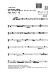 Antonio Vivaldi: Deus Tuorum Militum Rv 612 (noty, partitura)