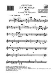 Antonio Vivaldi: Nisi Dominus. Salmo 126 Rv 608 (noty, party)