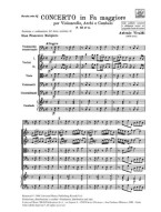 Antonio Vivaldi: Concerto In Fa RV 411 (noty, partitura)