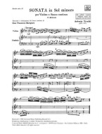 Antonio Vivaldi: Sonata in Sol Min RV 28 (noty na housle, basso continuo)