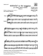 Antonio Vivaldi: Sonata in Sol Rv 25 Per Violino e BC (noty na housle, basso continuo)