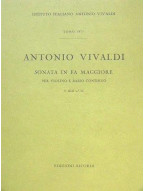 Antonio Vivaldi: Sonata in Fa Rv 20 (noty na housle, basso continuo)