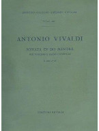 Antonio Vivaldi: Sonata in Do Min Rv 8 (noty na housle, basso continuo)