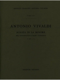 Antonio Vivaldi: Sonata in La Min Rv 43 (noty na violoncello, basso continuo)