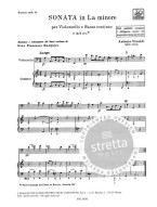 Antonio Vivaldi: Sonata in La Min Rv 43 (noty na violoncello, basso continuo)