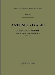 Antonio Vivaldi: Sonata in La Min. Rv 44 (noty na violoncello, basso continuo)