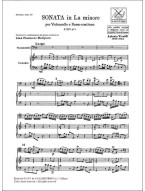 Antonio Vivaldi: Sonata in La Min. Rv 44 (noty na violoncello, basso continuo)