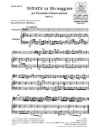 Antonio Vivaldi: Sonata in Mi Bem. Rv 39 (noty na violoncello, basso continuo)