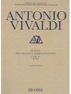 Antonio Vivaldi: Sonata in Do Rv 754 (noty na housle, basso continuo)