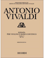 Antonio Vivaldi: Sonata in Mi Min. Rv 17A (noty na housle, basso continuo)