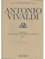 Antonio Vivaldi: Sonata in Re Min. Rv 12 (noty na housle, basso continuo)