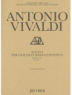 Antonio Vivaldi: Sonata in Sol Rv 22 (noty na housle, basso continuo)