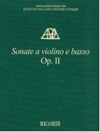 Antonio Vivaldi: Sonate, Op. II (noty na housle, basso continuo)