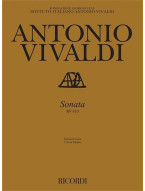 Antonio Vivaldi: Sonata in D RV 810 (noty na housle, basso continuo)