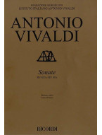 Antonio Vivaldi: Sonate RV 815 e RV 816 (noty na housle, basso continuo)