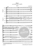 Frank Martin: Mass for Double Choir A Cappella (noty na sborový zpěv)