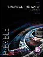 Deep Purple: Smoke on the Water (noty pro čtyřčlenný flexibilní orchestr, party, partitura)
