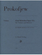 Sergej Prokofjev: Five Melodies op. 35a (violin and piano)