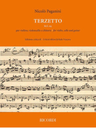 Nicolo Paganini: Terzetto M.S. 69 (noty na housle, violoncello, kytaru)