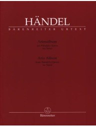 Georg Friedrich Händel: Aria Album for Tenor (noty na klavír, zpěv)