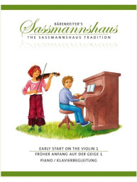 Kurt Sassmannshaus: Early Start on the Violin 1 (noty na housle, klavírní doprovod)