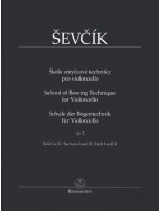 Otakar Ševčík: School of Bowing Technique op. 2 - Sections I & II (noty na violoncello)