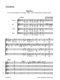 Antonio Caldara: Magnificat C-Dur - Lobgesang der Maria - SATB (noty na sborový zpěv)