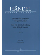 Georg Friedrich Händel: Ode For The Birthday Of Queen Anne (noty na klavír, zpěv)