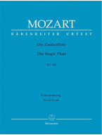 W.A. Mozart: The Magic Flute K. 620 (noty na klavír, zpěv)