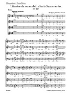 W.A. Mozart: Litaniae de venerabili altaris Sacramento KV 243 - SATB (noty na sborový zpěv)