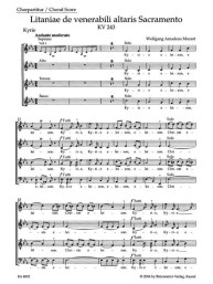 W.A. Mozart: Litaniae de venerabili altaris Sacramento KV 243 - SATB (noty na sborový zpěv)