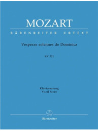 W.A. Mozart: Vesperae Solennes De Dominica K.321 - SATB (noty na sborový zpěv, klavír)