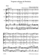 W.A. Mozart: Vesperae Solennes De Dominica K.321 - SATB (noty na sborový zpěv, klavír)