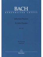 Johann Sebastian Bach: St. John Passion BWV 245 - SATB (noty na sborový zpěv, klavír)
