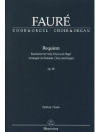 Gabriel Fauré: Requiem op.48 - SATB (noty na sborový zpěv, varhany)