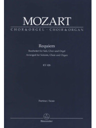 W.A. Mozart: Requiem K.626 - SATB (noty na sborový zpěv, varhany)